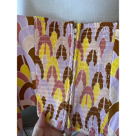 Cara Cara Pink Geometric Print Crop Top Size Small - Picture 5 of 10